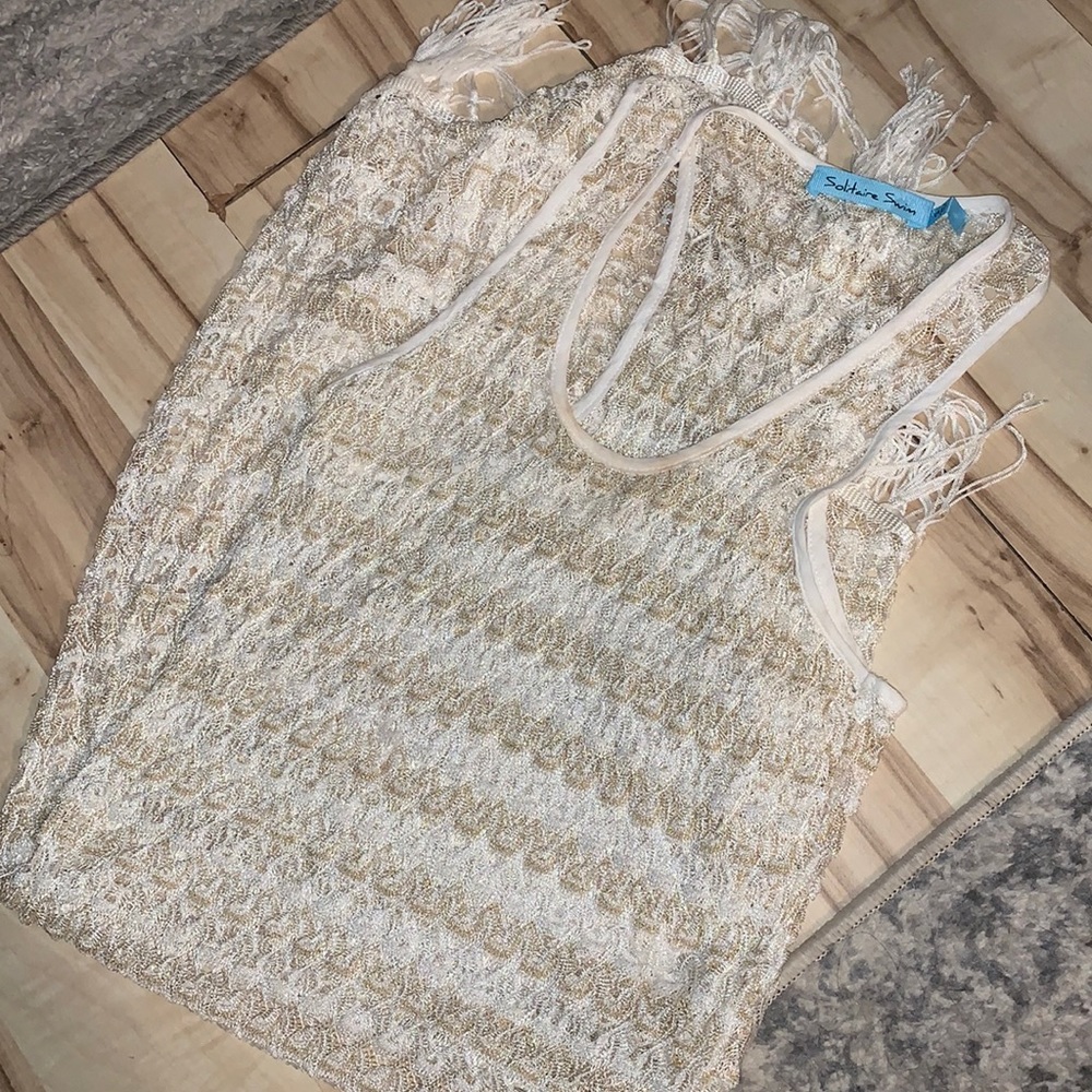 Cream and gold cover up!